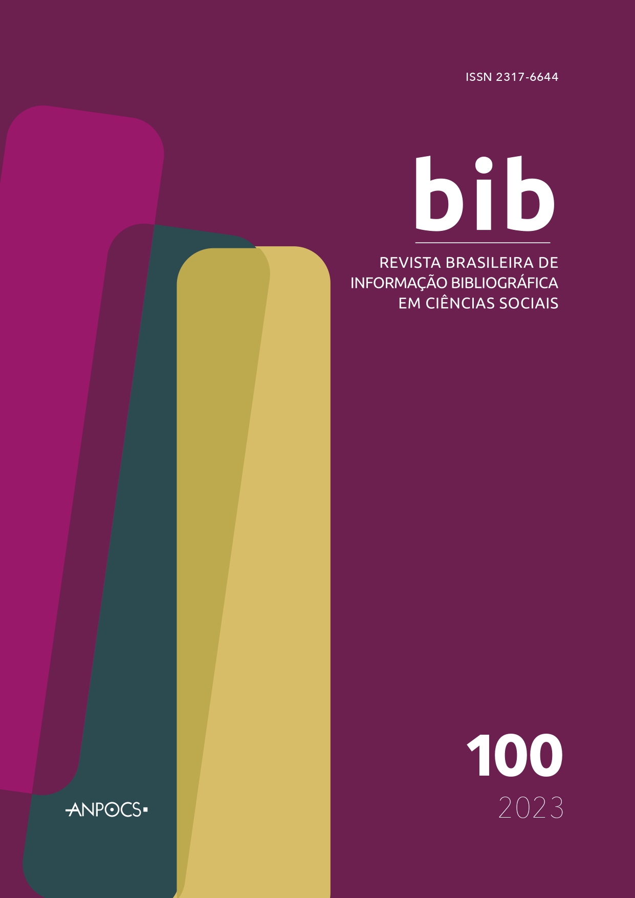 					Visualizar n. 100 (2023):  Revista Brasileira de Informação Bibliográfica em Ciências Sociais – BIB
				